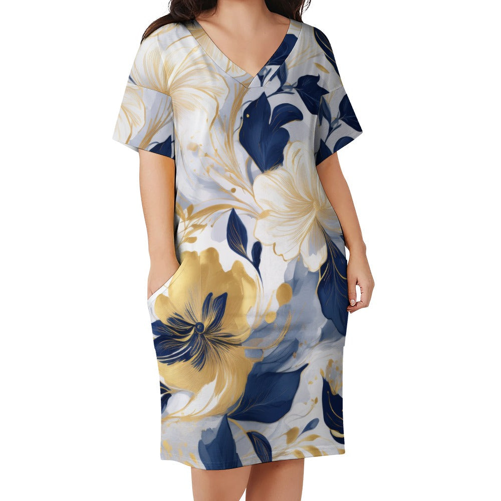 Loose pocket dress Inkedjoy