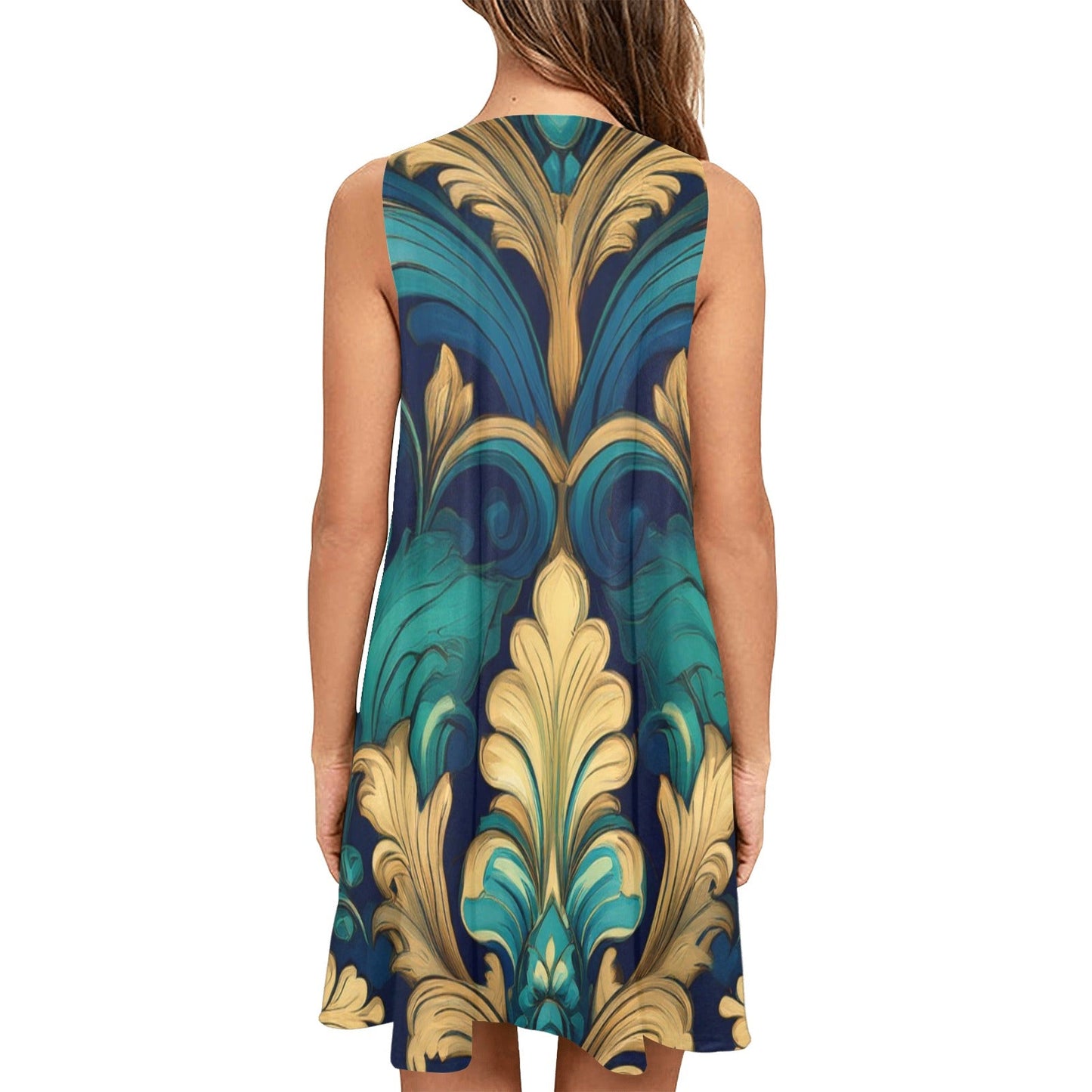 Sleeveless Pocket Dress Inkedjoy