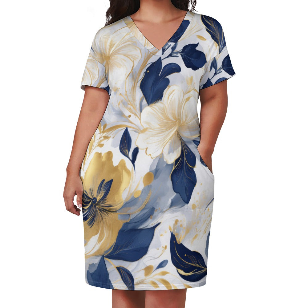 Loose pocket dress Inkedjoy