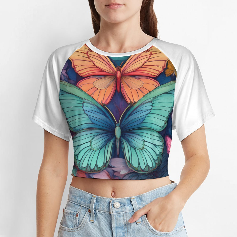 Short Sleeved Butterfly Top Inkedjoy