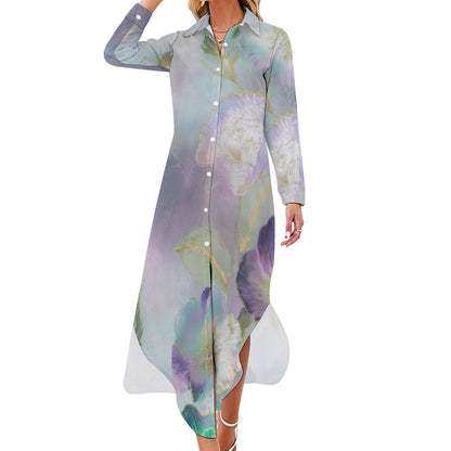 Long Sleeve Shirt Dress Inkedjoy
