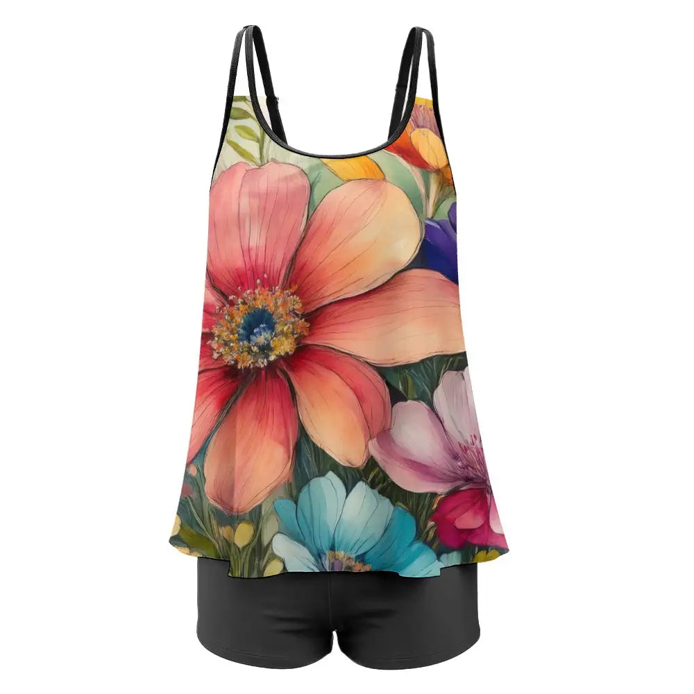 Plus Size Swimsuit Set Inkedjoy