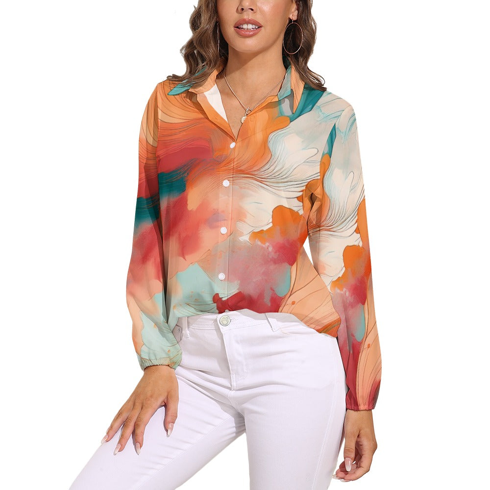 Vintage Casual Long Sleeve Shirt Inkedjoy