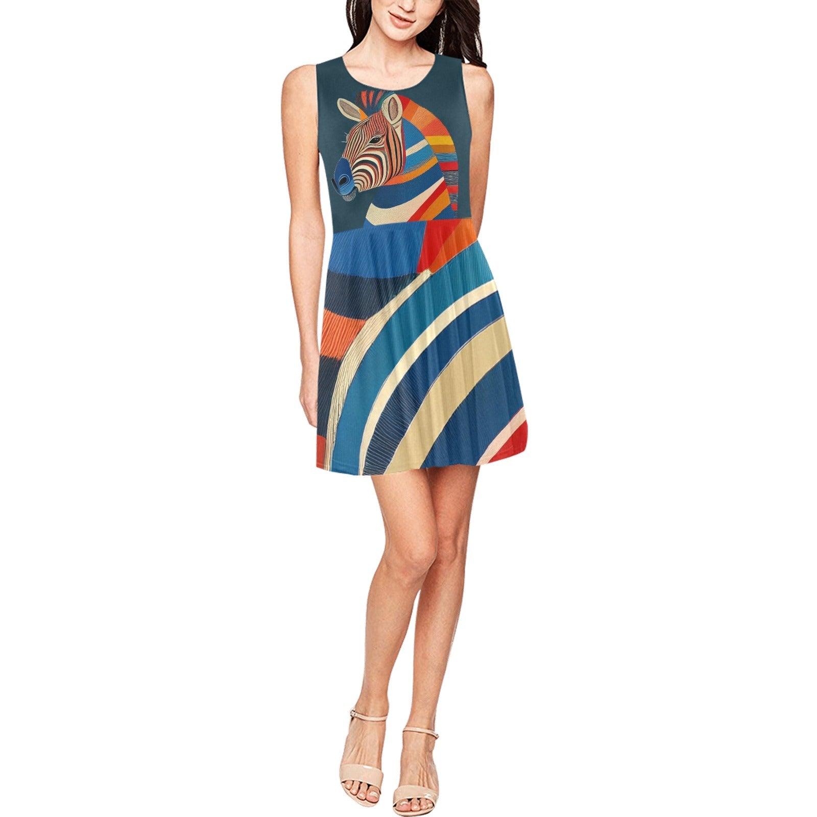 Zebra Print Dress Inkedjoy