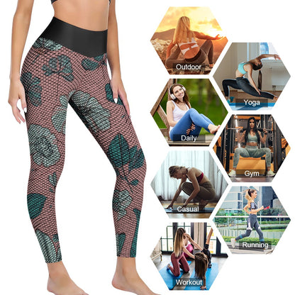 Honeycomb pattern leggings
