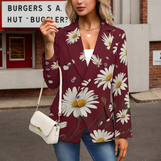 Floral Casual Blaser Inkedjoy
