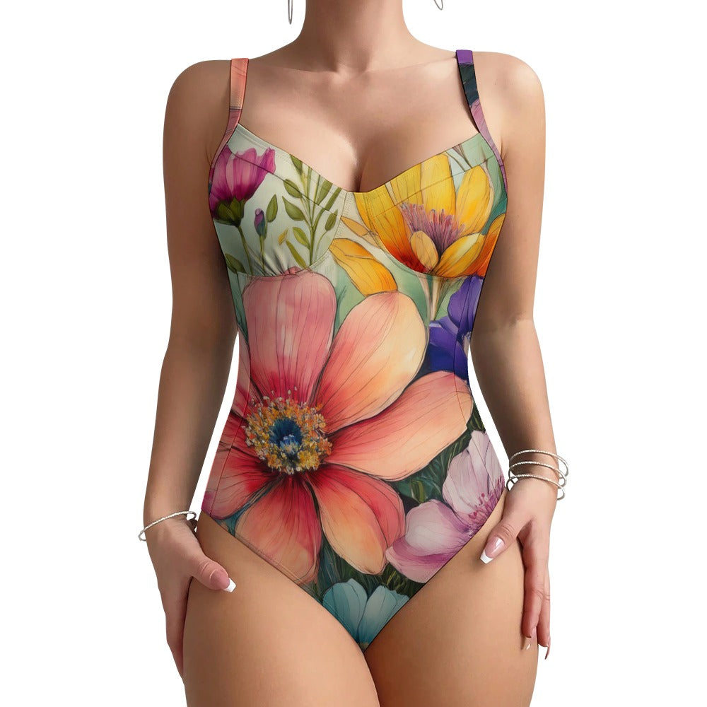 One-piece Swimsuit Inkedjoy