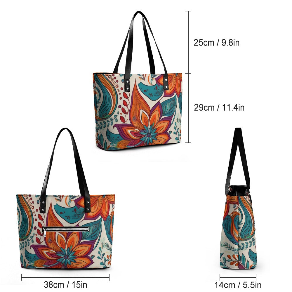 Leather handbag Inkedjoy