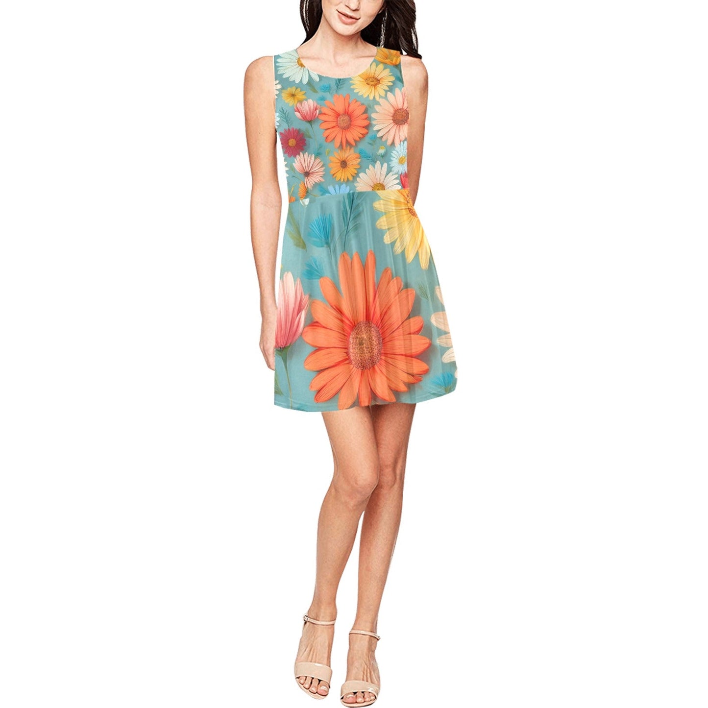 Floral Print Dress Inkedjoy