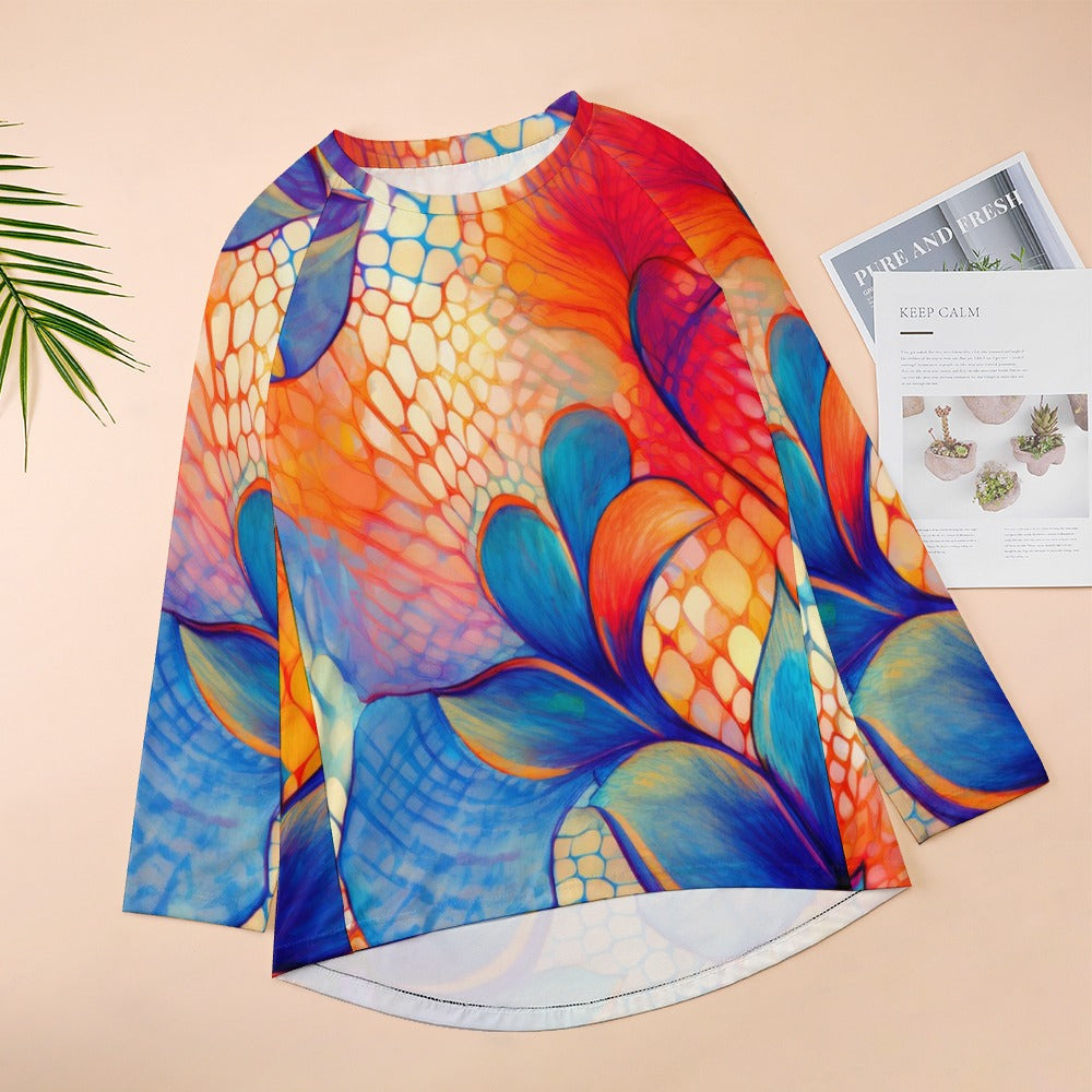 Crew Neck Long Sleeve T-Shirt Inkedjoy