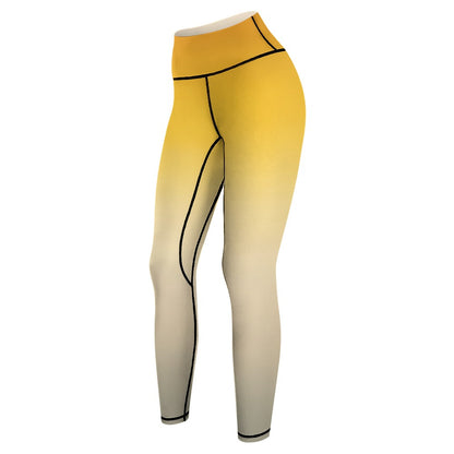 Yellow Sports Yoga Pants