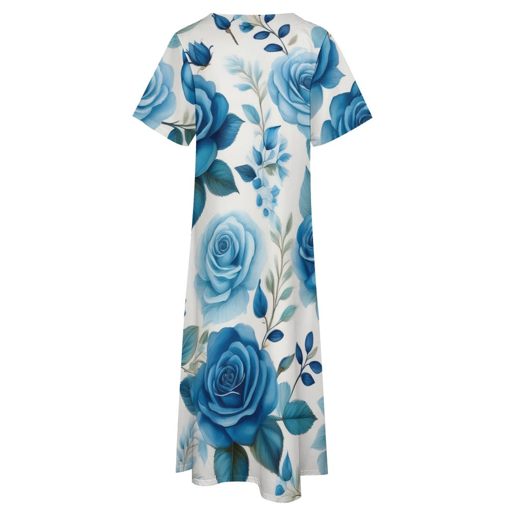 7-point sleeve dress Inkedjoy