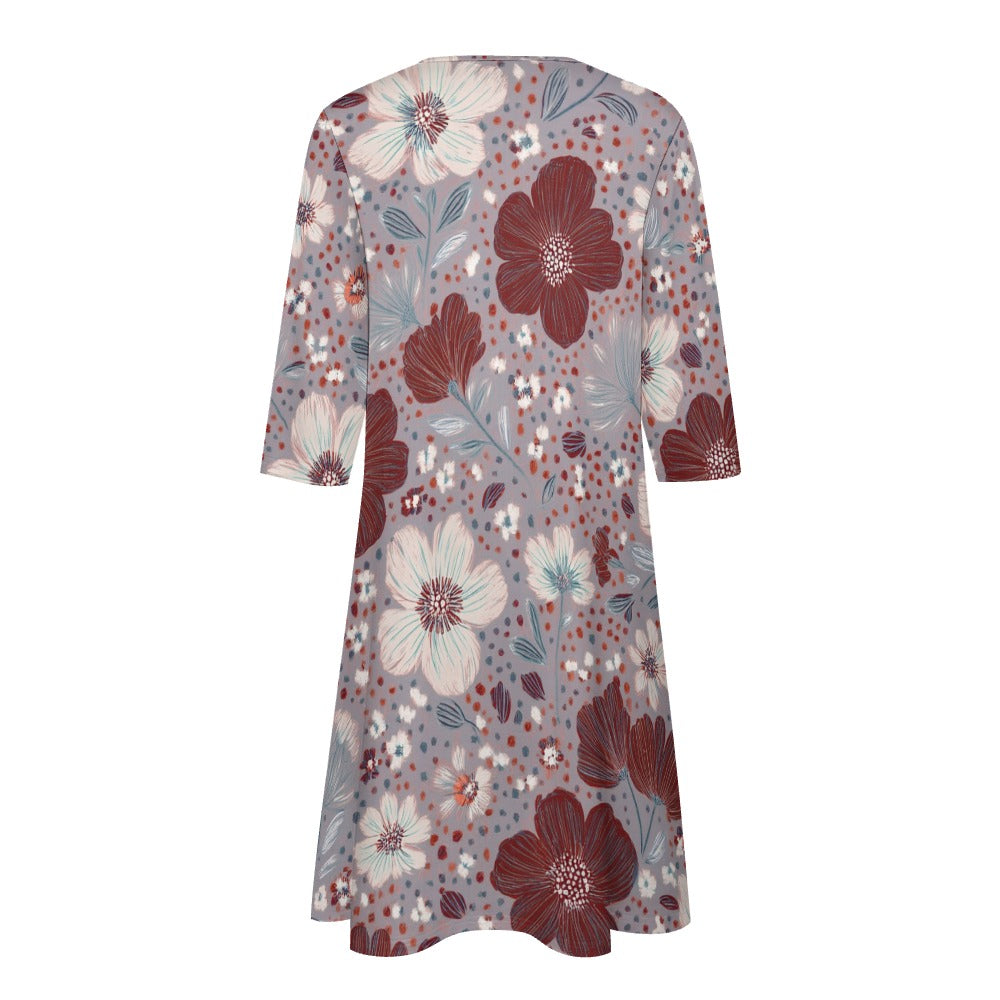 7-point sleeve dress