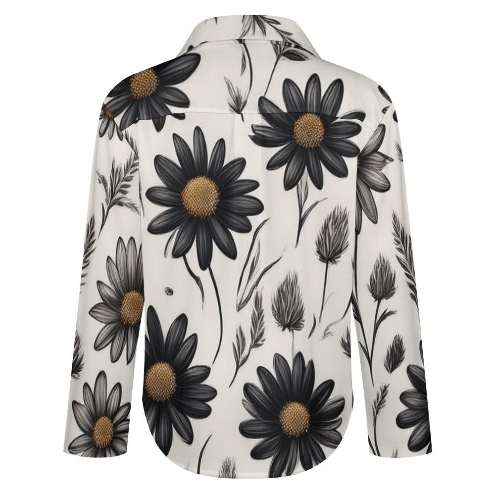 Cropped hem shirt Inkedjoy