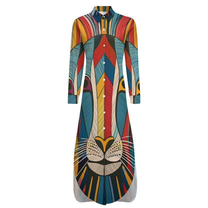 Long Sleeve Shirt Dress Inkedjoy