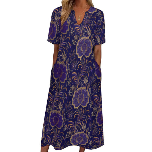 7-point sleeve dress Inkedjoy