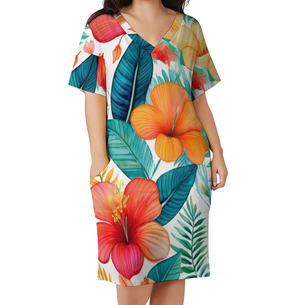 Loose pocket dress Inkedjoy