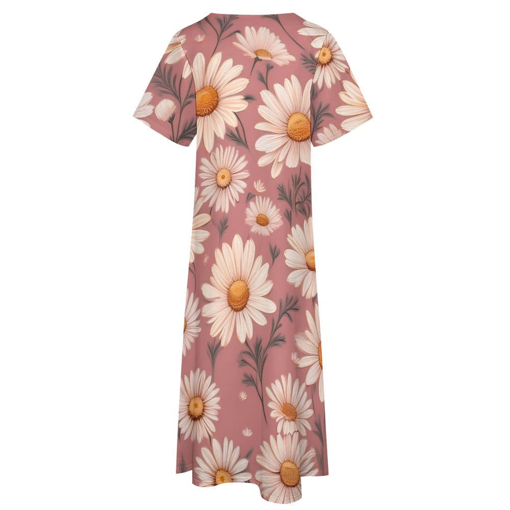 7-point sleeve dress Inkedjoy
