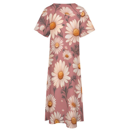 7-point sleeve dress Inkedjoy