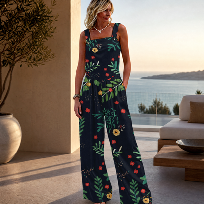 Floral Wide-Leg Jumpsuit