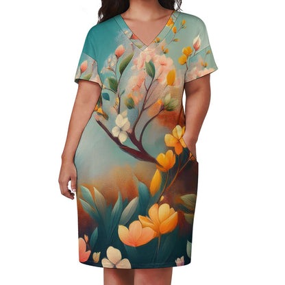 Loose pocket dress Inkedjoy