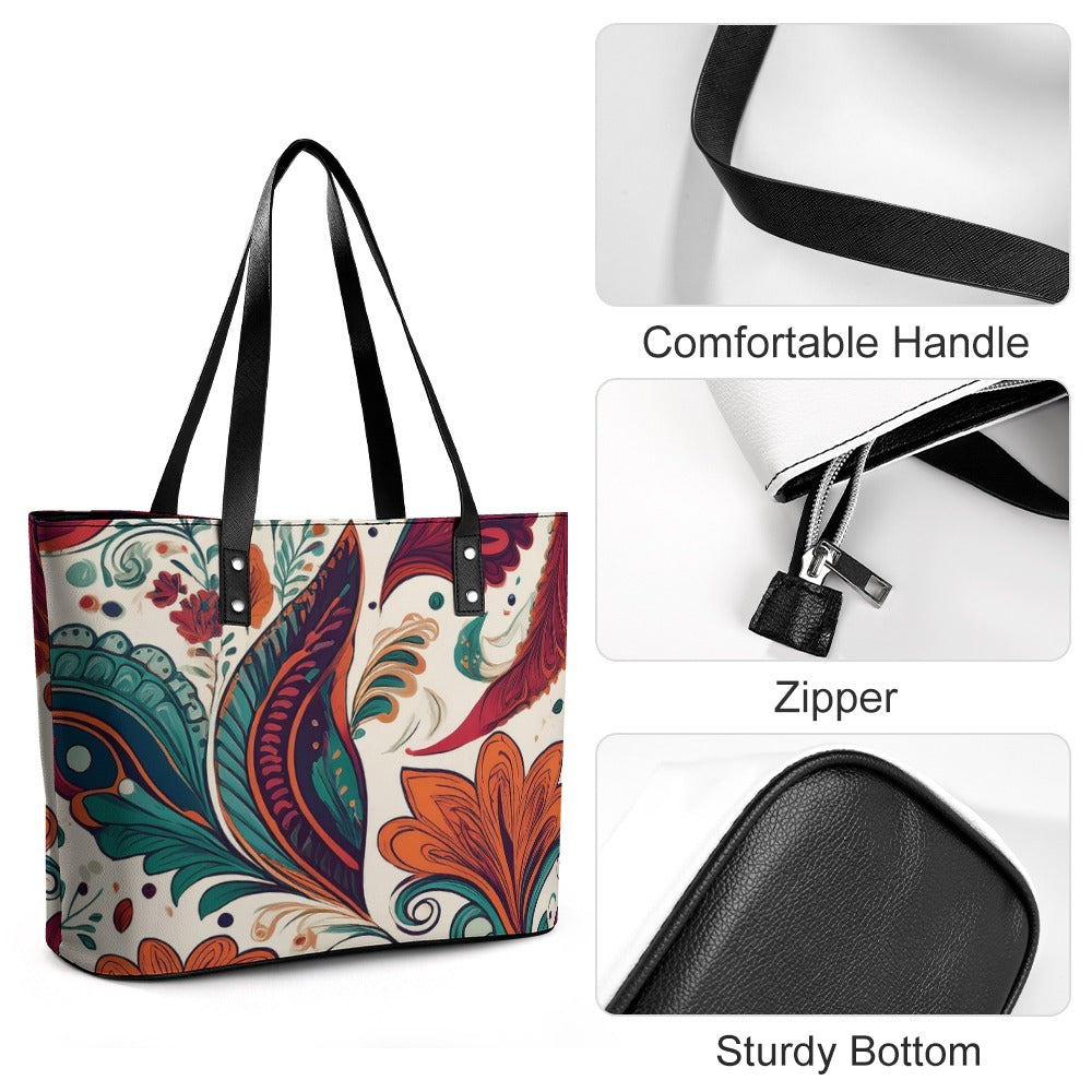 Leather handbag Inkedjoy