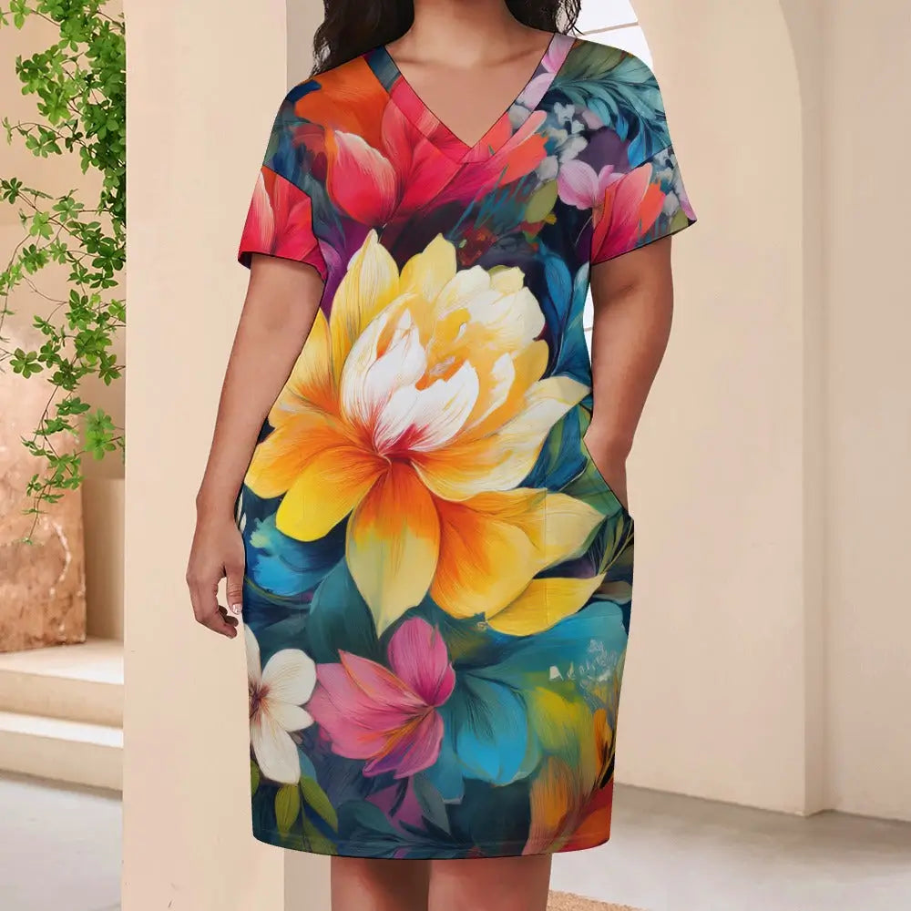 Loose Pocket Dress Inkedjoy