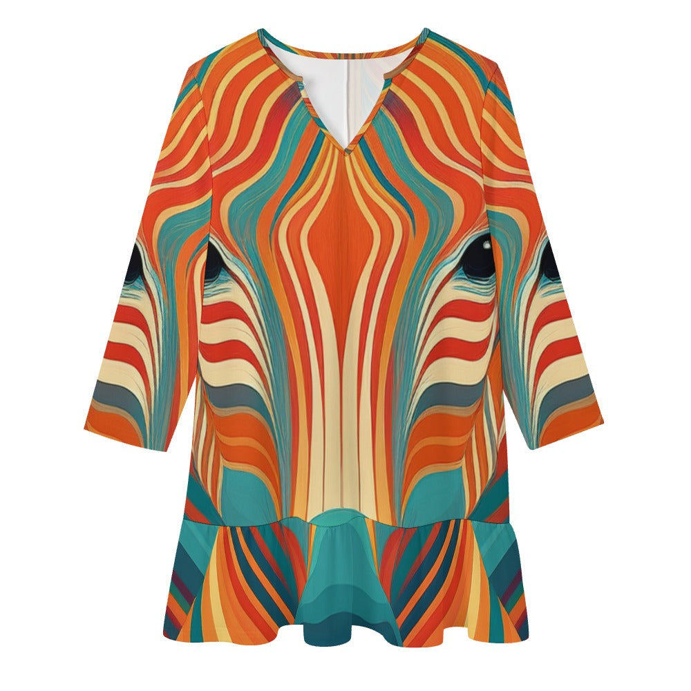 Long-Sleeved Dress Inkedjoy