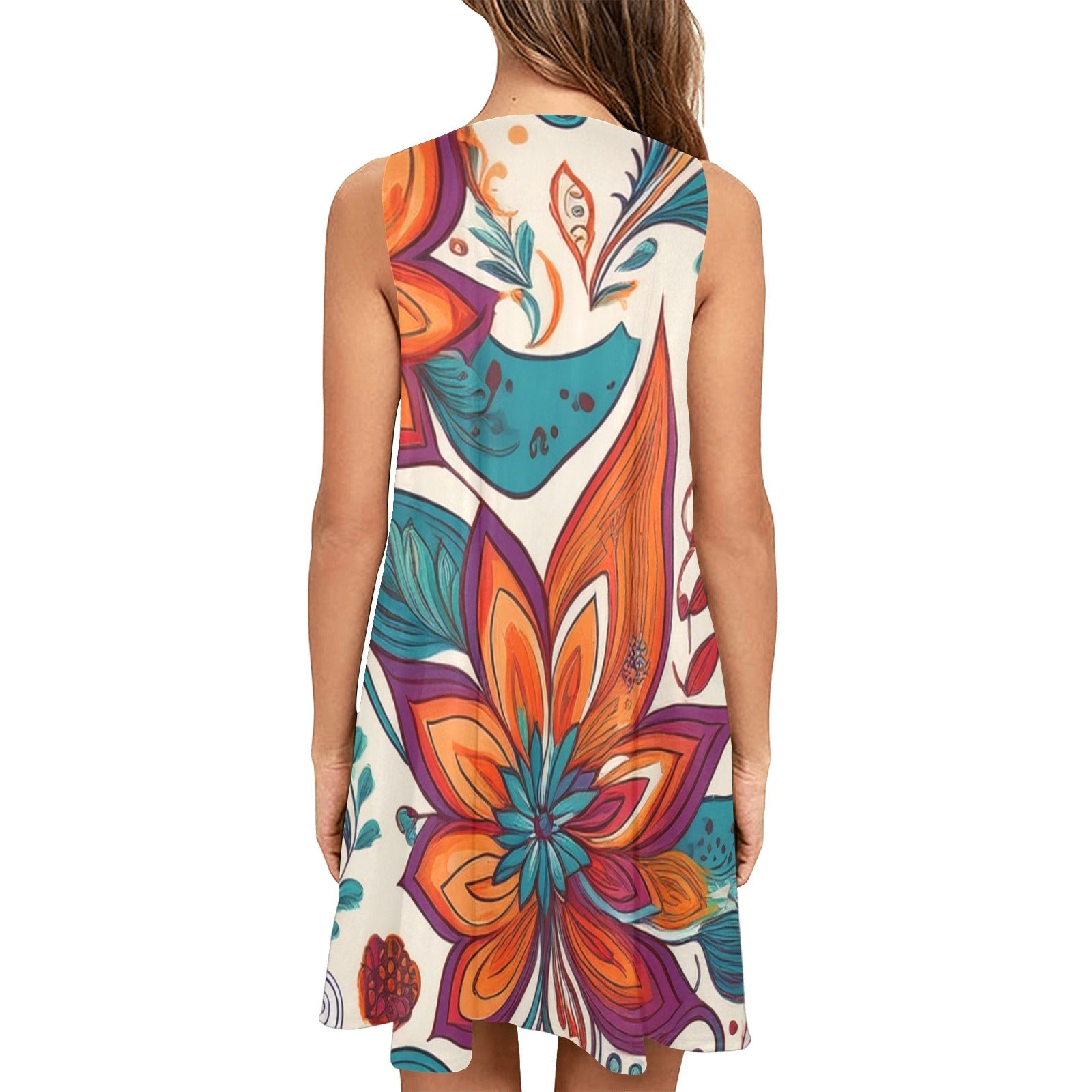Sleeveless Pocket Dress Inkedjoy