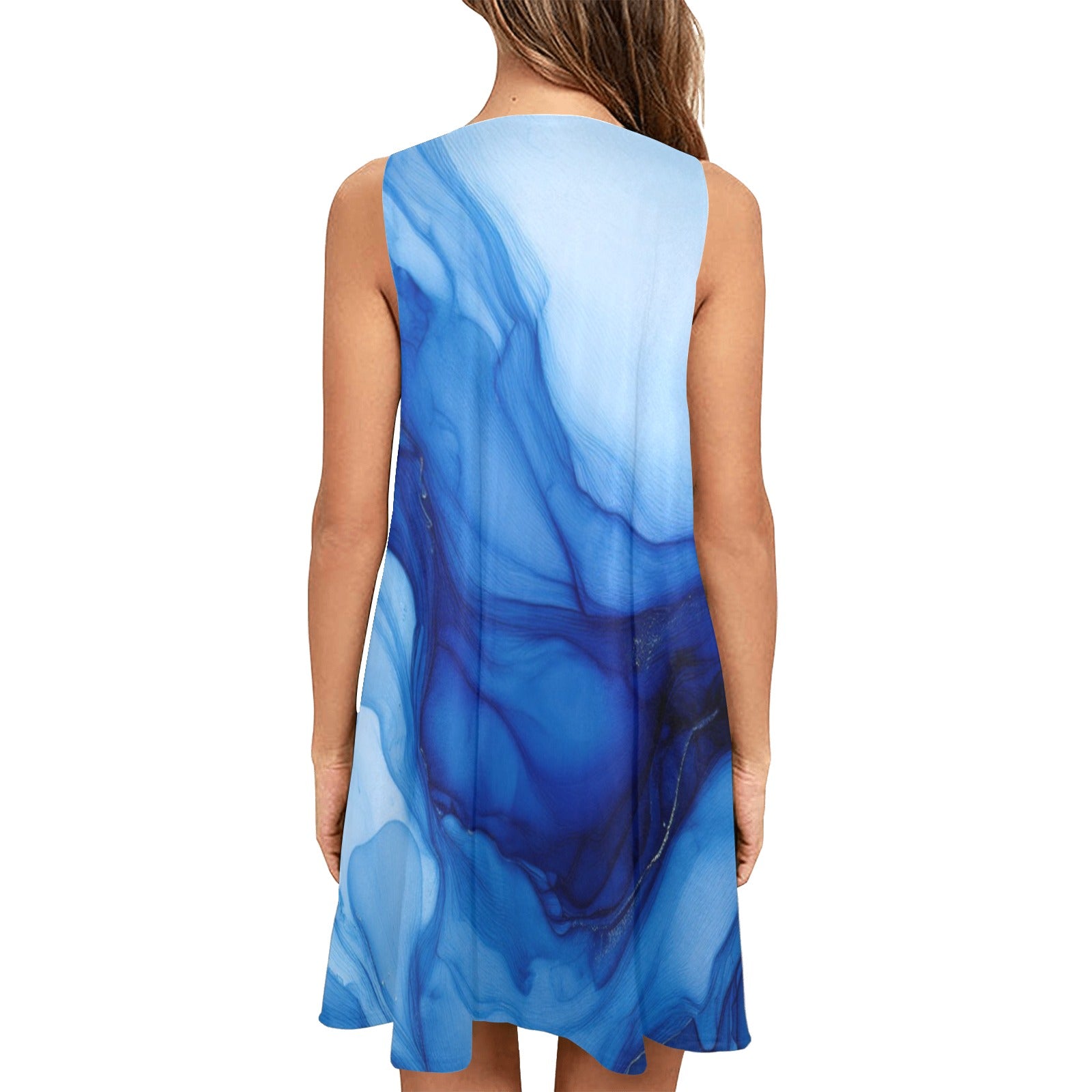 Sleeveless Pocket Dress Inkedjoy