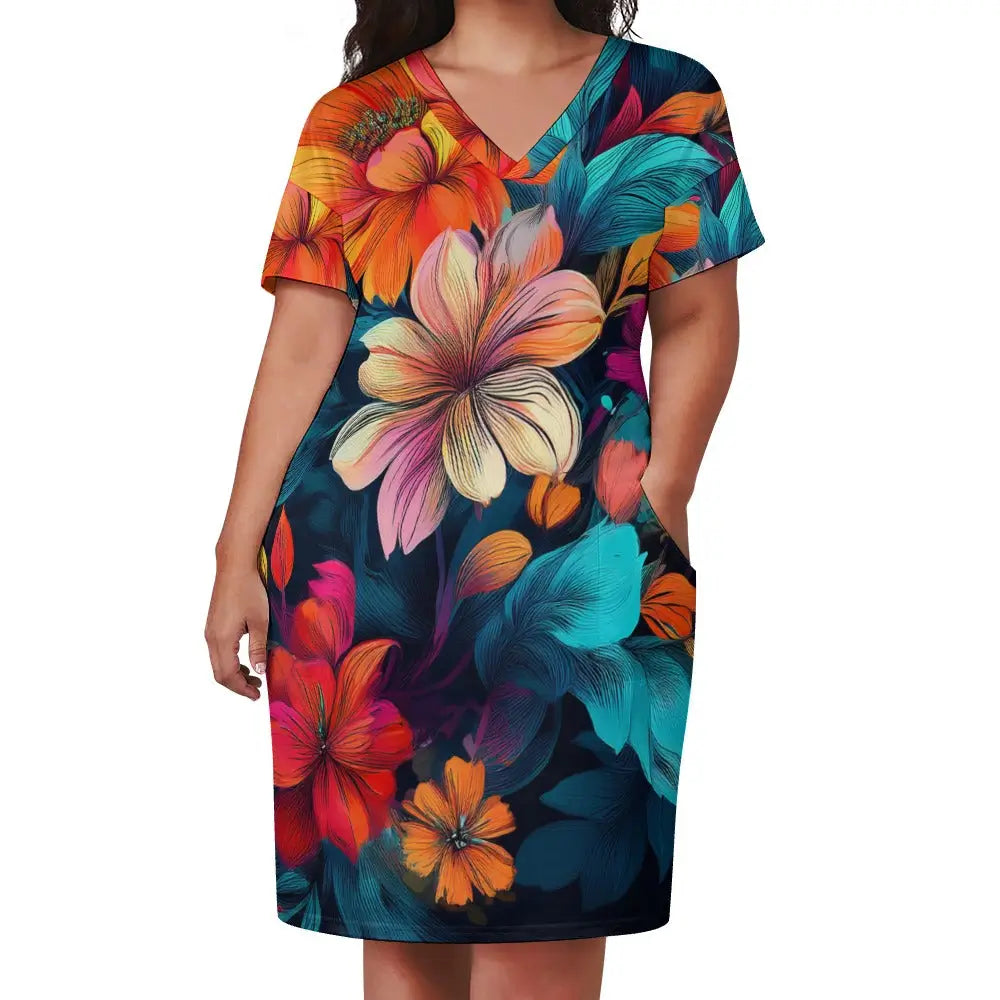 Loose Pocket Dress Inkedjoy
