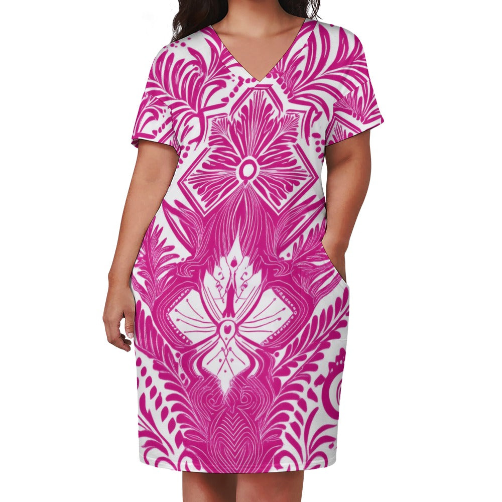 Loose pocket dress Inkedjoy