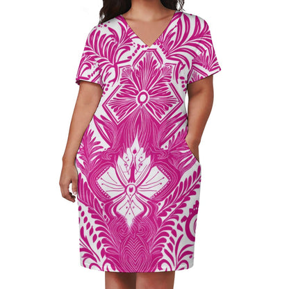 Loose pocket dress Inkedjoy