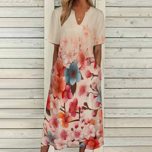 7-point sleeve dress Inkedjoy