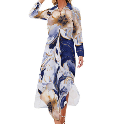 Long Sleeve Shirt Dress Inkedjoy