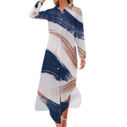 Long Sleeve Shirt Dress Inkedjoy