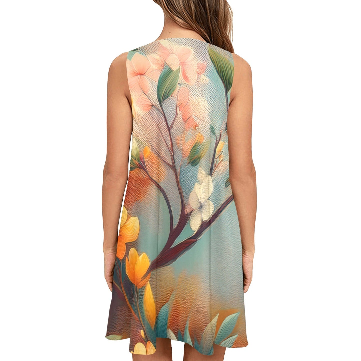 Sleeveless Pocket Dress Inkedjoy