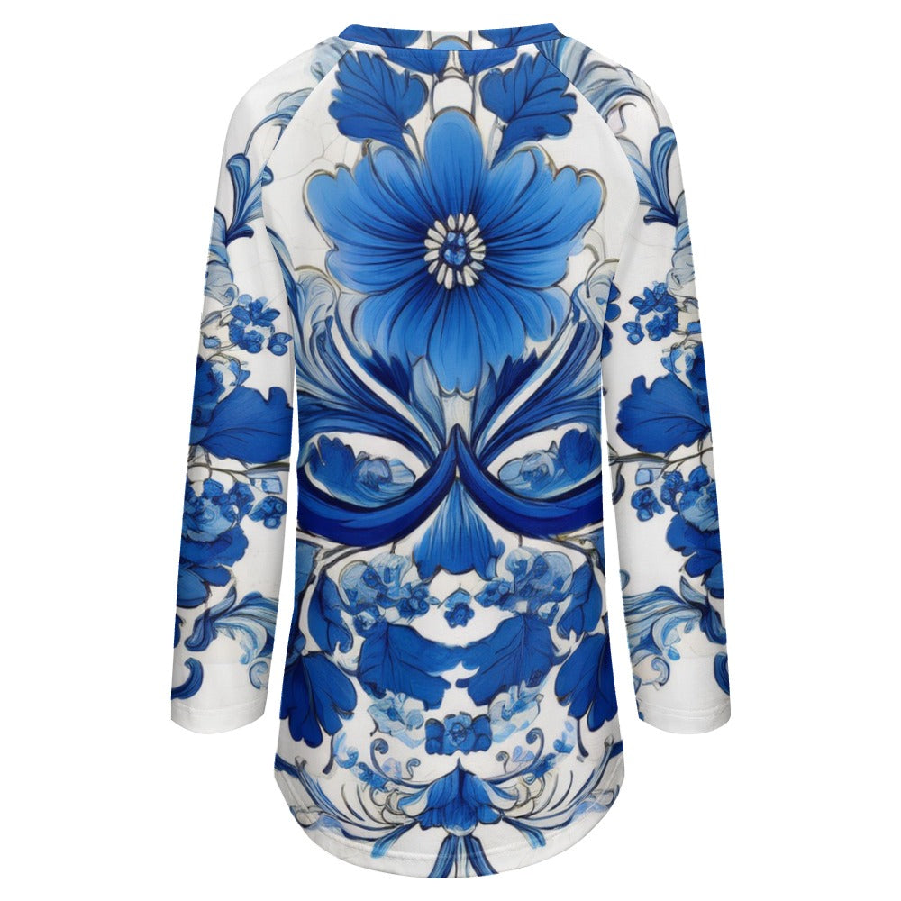 Crew Neck Long Sleeve T-Shirt Inkedjoy