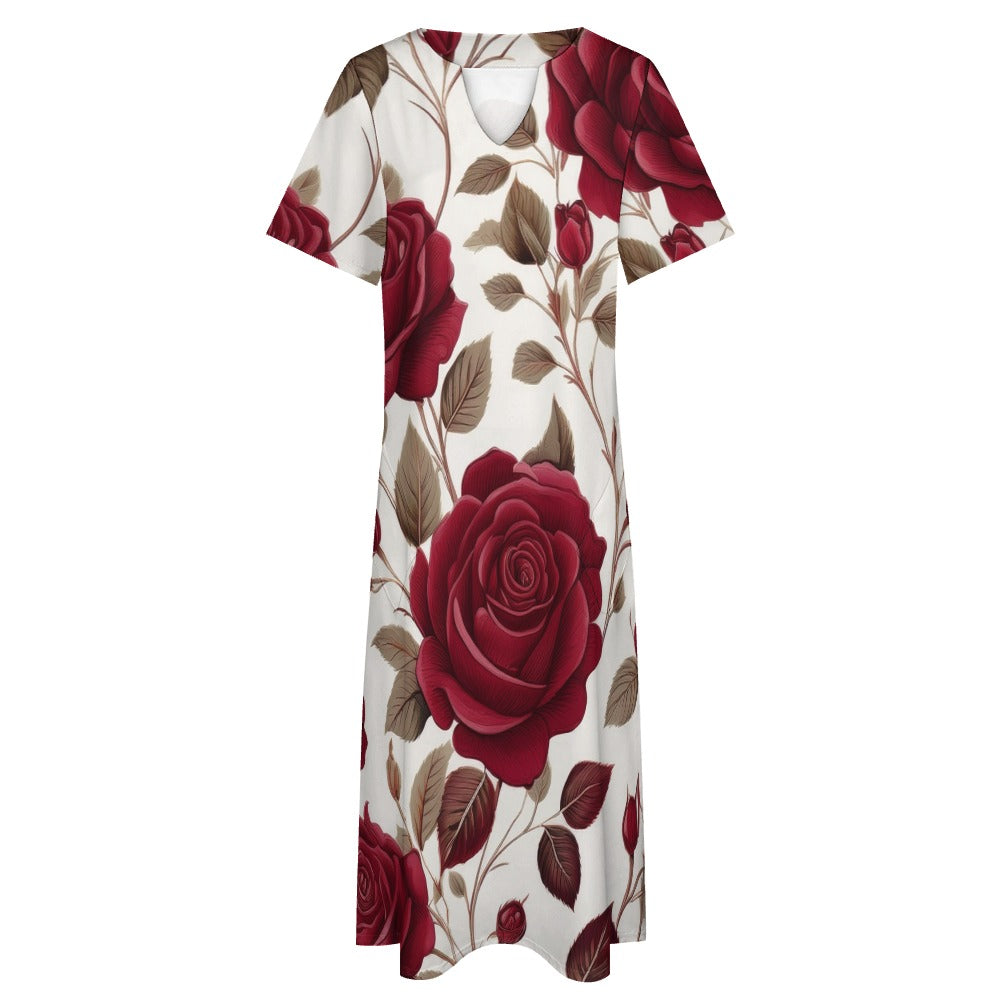 7-point sleeve dress Inkedjoy