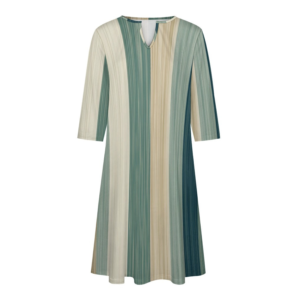 7-point sleeve dress