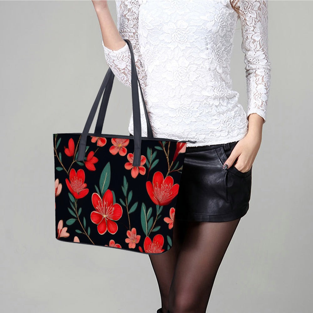 Leather handbag Inkedjoy