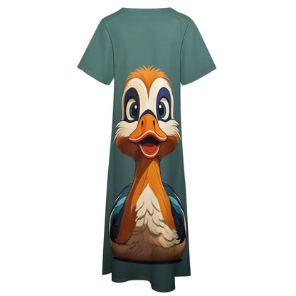 7-point sleeve dress Inkedjoy