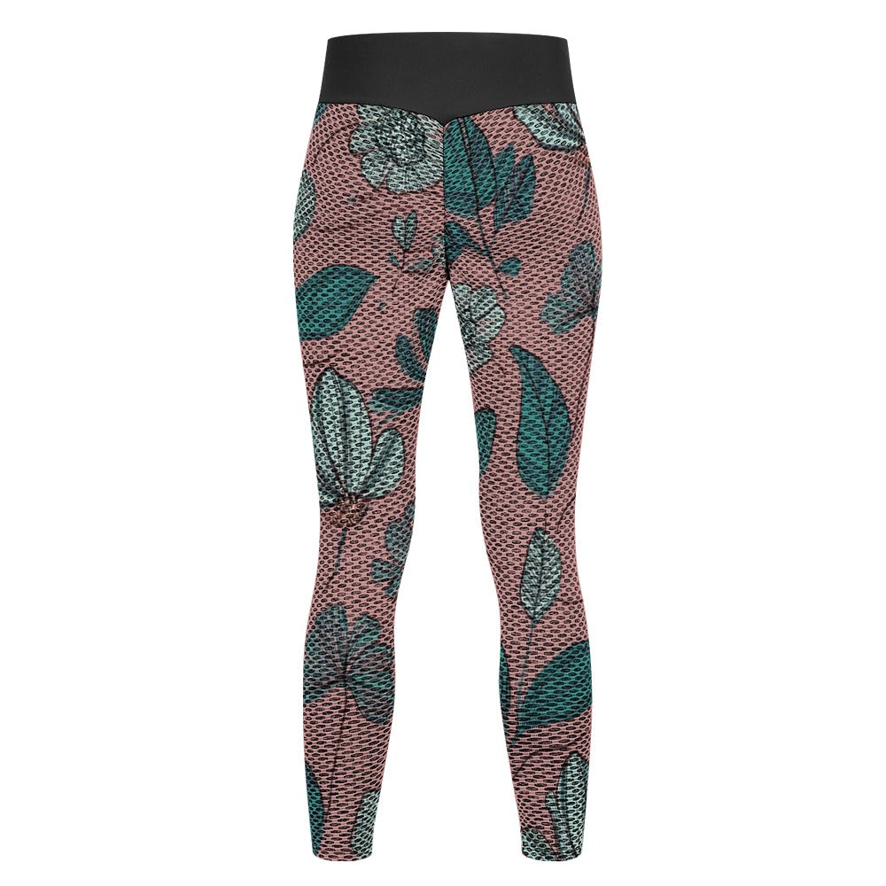 Honeycomb pattern leggings