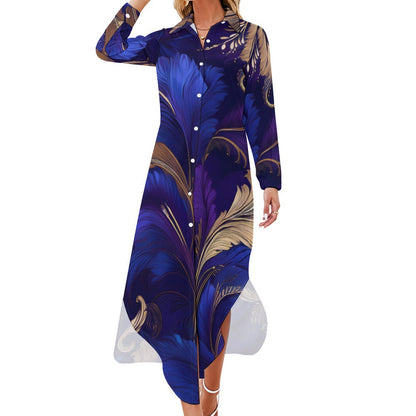 Long Sleeve Shirt Dress Inkedjoy