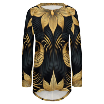 Crew Neck Long Sleeve T-Shirt Inkedjoy