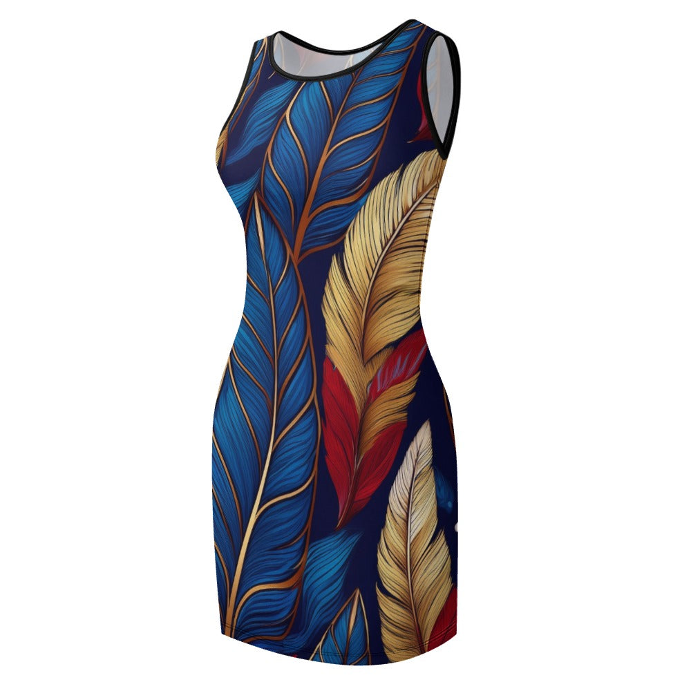 Slim Fit Sleeveless Dress Inkedjoy