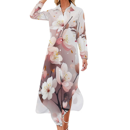 Long Sleeve Shirt Dress Inkedjoy