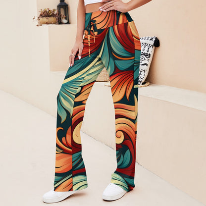 Straight Lace-Up Pants