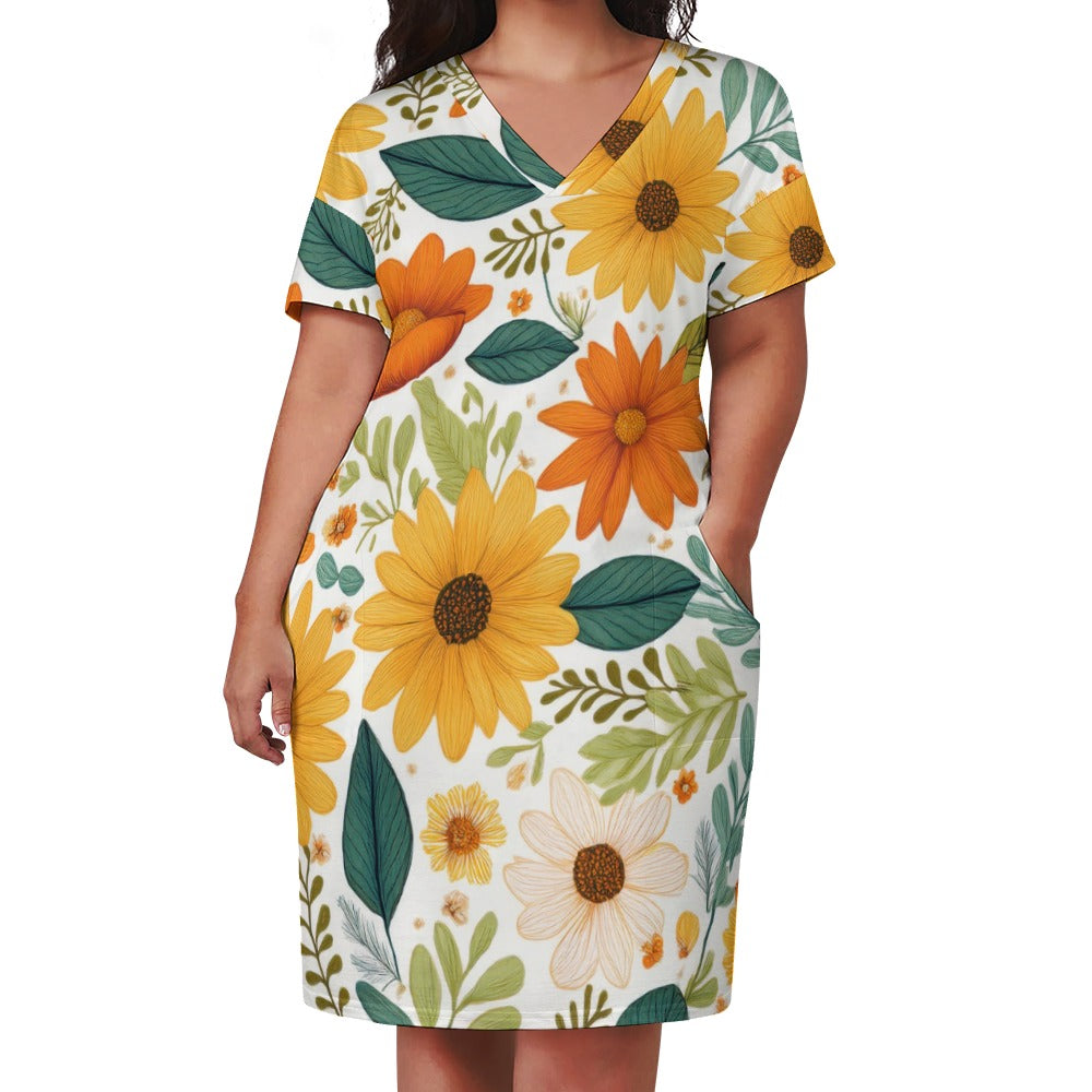 Loose pocket dress Inkedjoy