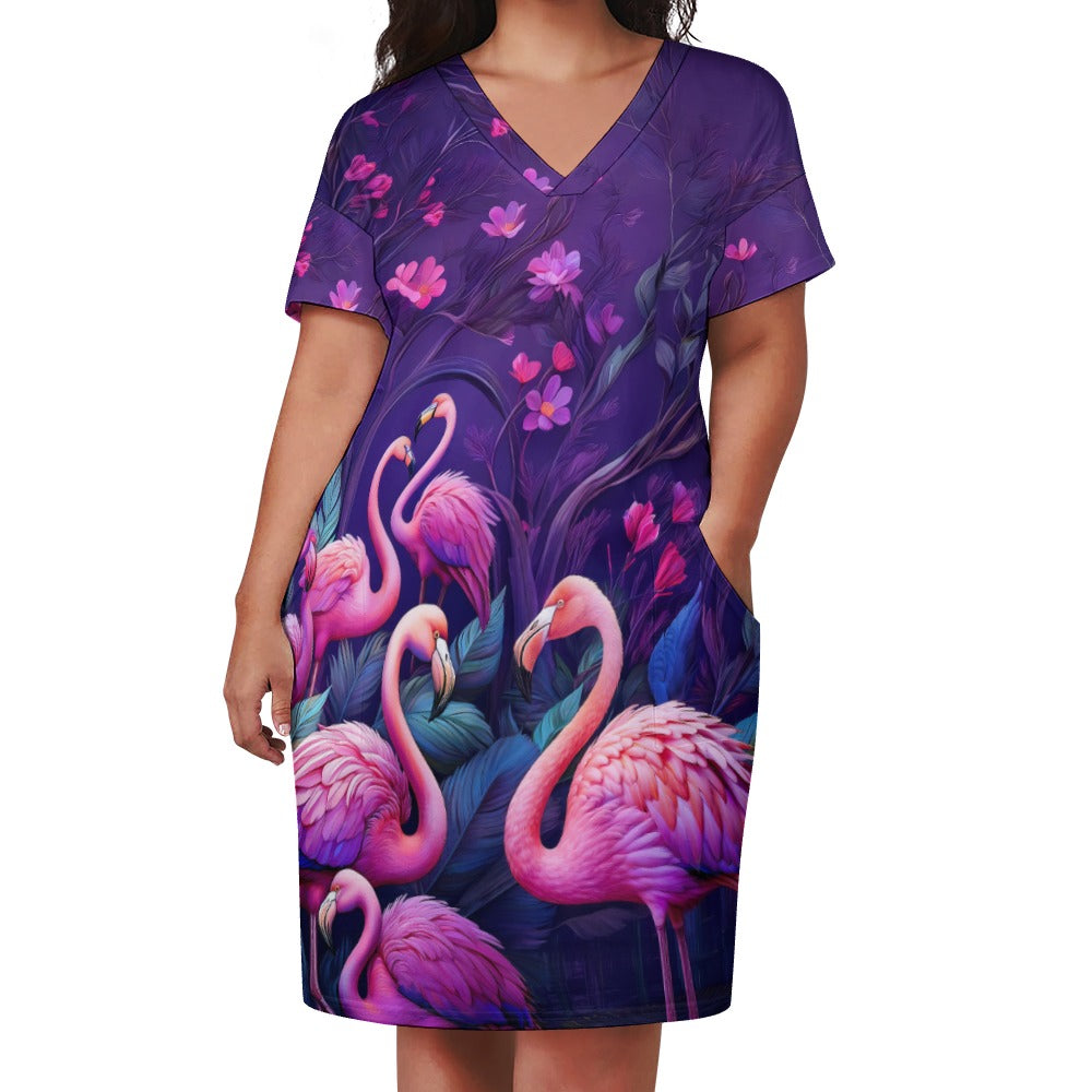 Loose pocket dress Inkedjoy